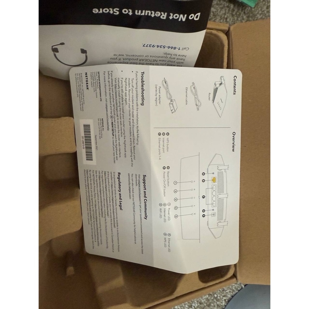 NETGEAR 4-Stream WiFi 6 Router (R6700AX) AX1800 - Picture 9 of 13